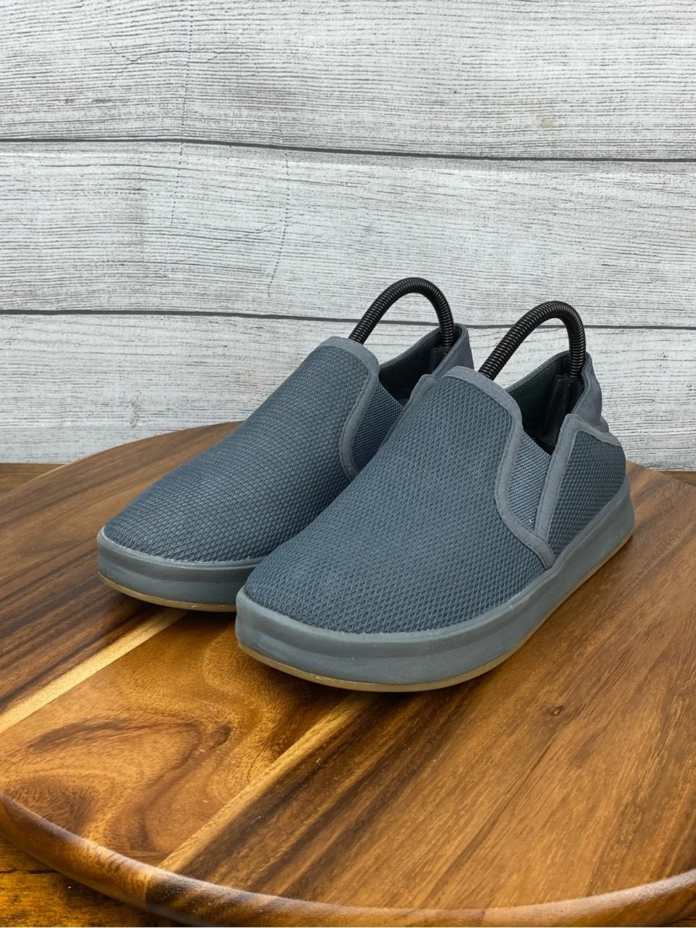 OluKai Ki'ihele Women's Slate Gray Slip On Sneaker Loafer Shoe Size 9 EU 39